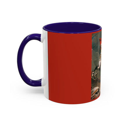 Napoleon Crossing the Alps by Jacques-Louis David Colorful Mugs (11oz, 15oz)