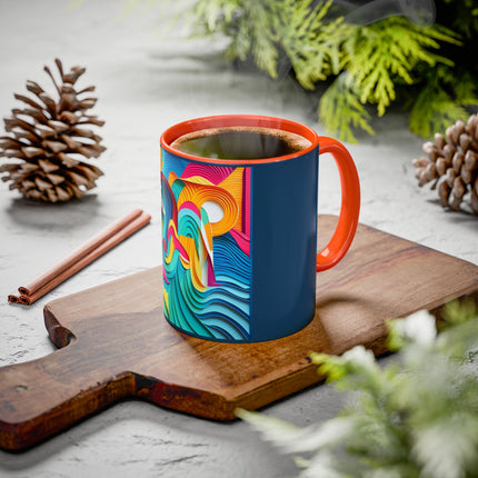 Surfing Zebra Colorful Mugs (11oz, 15oz)
