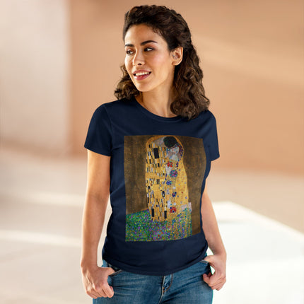 The Kiss by Gustav Klimt Women's Midweight Cotton Tee
