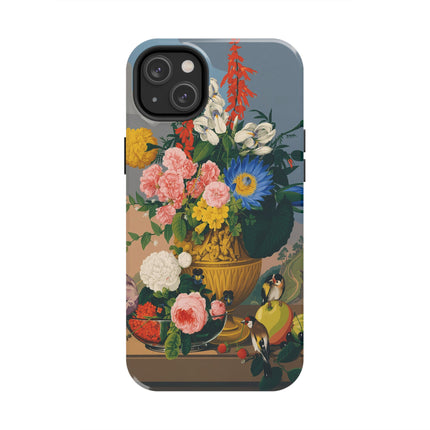 🌺🐦 The Garden Of Golden Birds Phone Case – Art Deco Floral Elegance