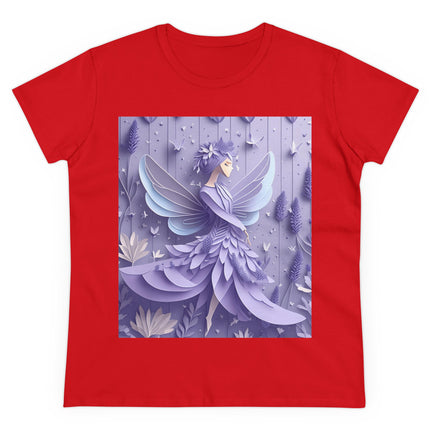 Lavender Fairy Women's Midweight Cotton Tee