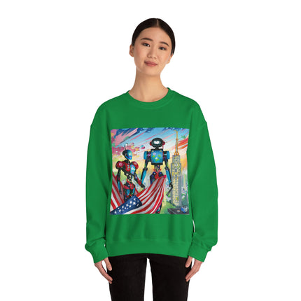 High Fashion Cyberpunk CIA Robots Unisex Heavy Blend™ Crewneck Sweatshirt