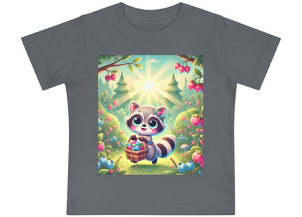 Raccoon’s Berry Basket Baby Short Sleeve T-Shirt