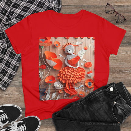 Poppy Fairy Women's Midweight Cotton Tee