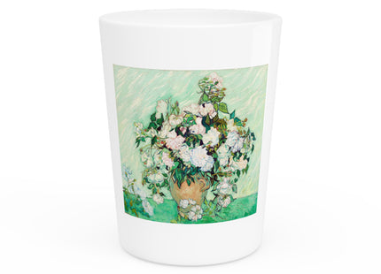 Roses by Vincent Van Gogh Ceramic Shot Glass