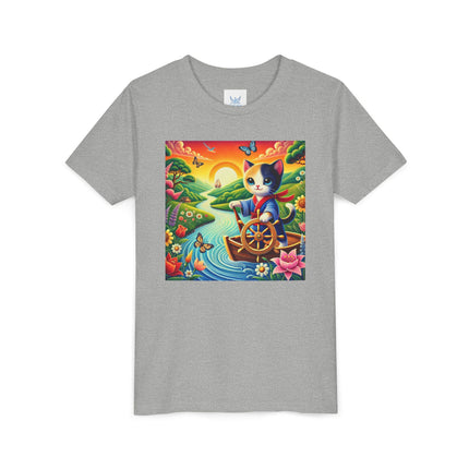Sailor Kitten’s River Adventure Youth Short Sleeve Tee