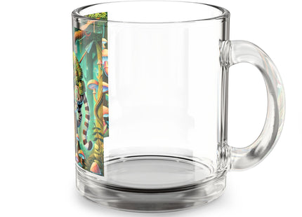 Silent Stripes Glass Mug, 10oz