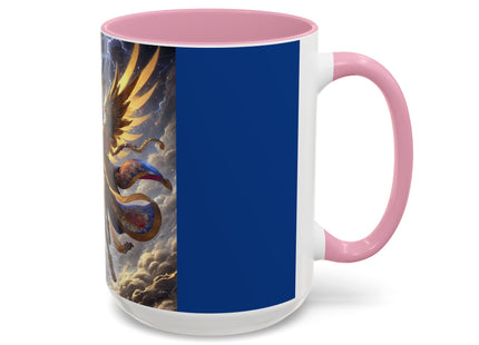 Valkyrie Descending Through Storm Colorful Mugs (11oz, 15oz)