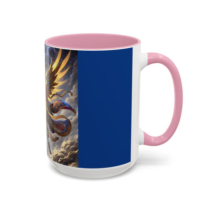 Valkyrie Descending Through Storm Colorful Mugs (11oz, 15oz)