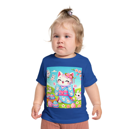 Springtime Kitten’s Easter Joy Baby Short Sleeve T-Shirt