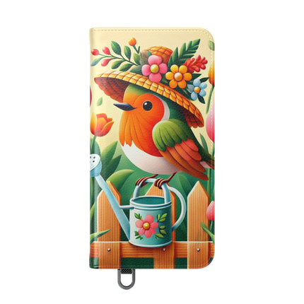 🌷🐦 The Little Garden Tender Flip Case – Sunshine, Care & Storybook Charm