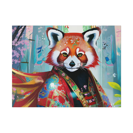 Cybernetic Red Panda Matte Canvas, Stretched, 0.75"