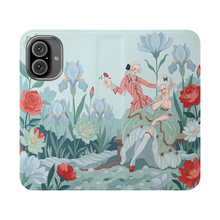 🌹💌 The Secret Rose Garden Courtship Flip Case – Art Deco Floral Romance