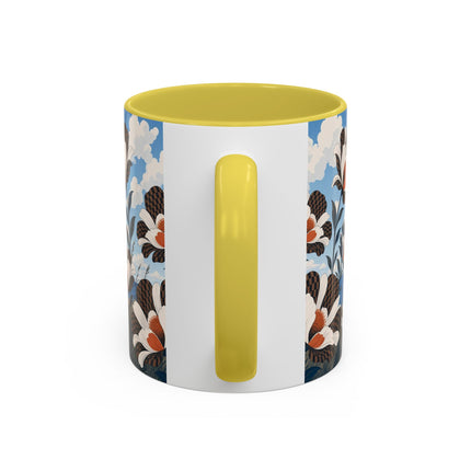 🌊🌼 The Windswept Seaside Promenade Colorful Mug – Art Deco Coastal Elegance