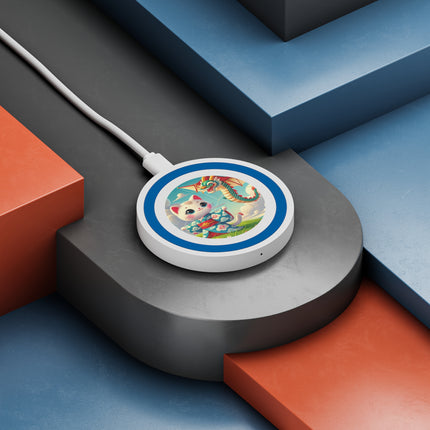 Geisha Kitten and the Dragon Kite Quake Wireless Charging Pad