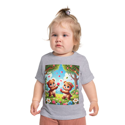 Petals and Paws Baby T-Shirt – Sweet Friendship & Garden Dreams