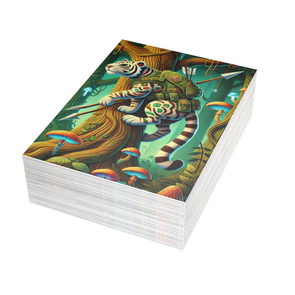 Silent Stripes Postcard Bundles (envelopes included) - Bundles of 10, 30, 50 Pieces