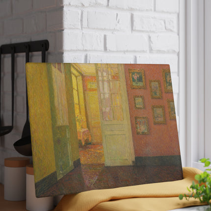 Interior, Window Light by Henri Le Sidaner Glass Cutting Board