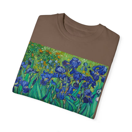 Irises by Van Gogh Unisex Garment-Dyed T-shirt