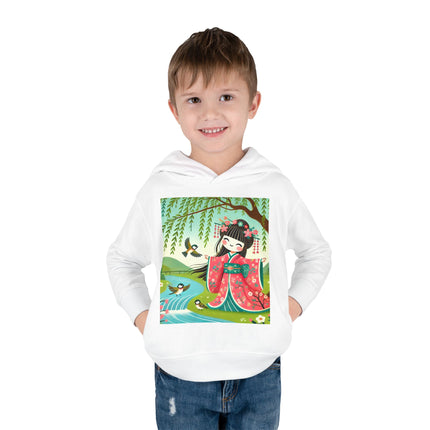 Sparrow Dance Geisha Fairy Toddler Pullover Fleece Hoodie