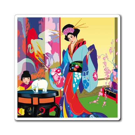 A Timeless Journey by Umberto Brunelleschi Magnets (3 Sizes)