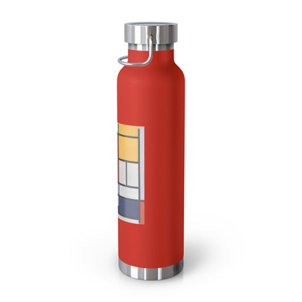 Composition with Red, Yellow, Blue, and Black by Piet Mondrian Copper Vacuum Insulated Bottle, 22oz