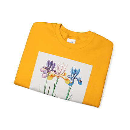 Blue Iris by Anselmus Boëtius de Boodt Heavy Blend™ Crewneck Sweatshirt