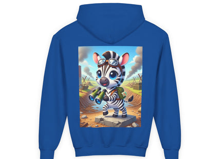 Zebra Lookout Youth Heavy Blend Hooded Sweatshirt