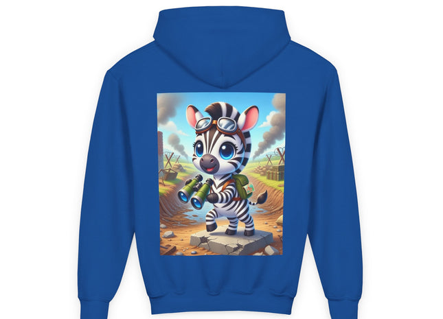 Zebra Lookout Youth Heavy Blend Hooded Sweatshirt