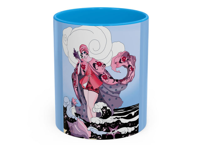 Goddess of the Swirling Sea Colorful Mugs (11oz, 15oz)