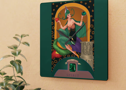 May & Emerald Zodiac Acrylic Wall Clock