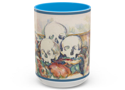 The Three Skulls by Paul Cézanne Colorful Mugs (11oz, 15oz)