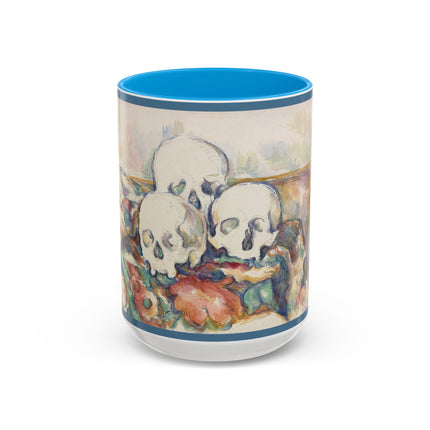 The Three Skulls by Paul Cézanne Colorful Mugs (11oz, 15oz)