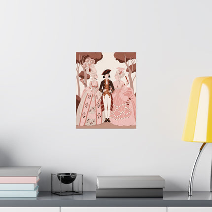 🌸🎭 L'Embarras Du Choix Matte Vertical Poster – George Barbier Art Deco Romantic Intrigue