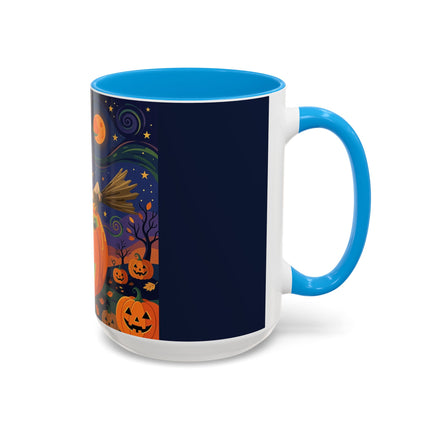 🧙‍♀️🎃 The Witch Of Pumpkin Moon Hollow Colorful Mug – Whimsical Halloween Magic
