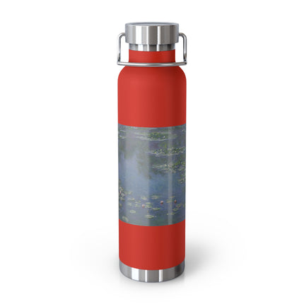 Water Lilies by Claude Monet Copper Vacuum Insulated Bottle, 22oz