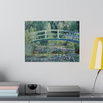 Water Lilies and Japanese Bridge by Claude Monet Matte Canvas, Stretched, 0.75"