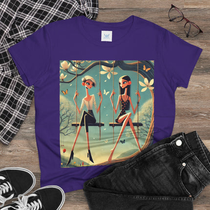 Whispers on the Spring Swing Cotton Tee