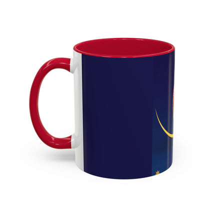 Moonlit Reflections Colorful Mug (11oz, 15oz) – Celestial Elegance, Art Deco Beauty & Dreamy Style