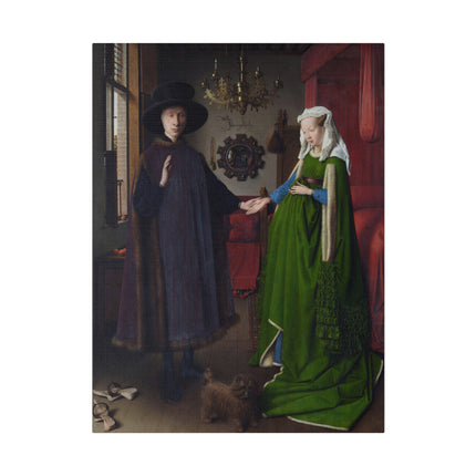Arnolfini Portrait by Jan Van Eyck Matte Canvas, Stretched, 0.75"