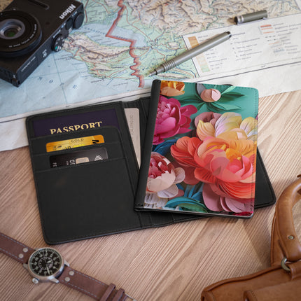 Peonies in Full Bloom Passport Cover