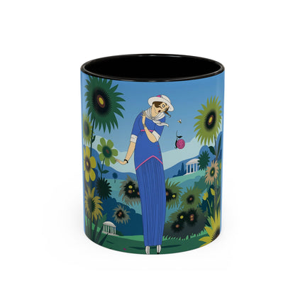The Secret Language Of Flowers Colorful Mugs – Art Deco Botanical Elegance