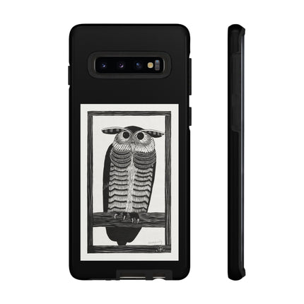 Horned Owl by Samuel Jessurun de Mesquita Phone Cases