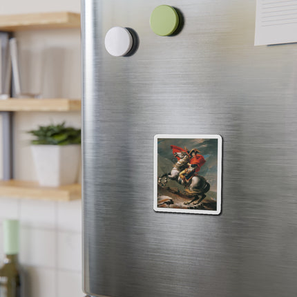 Napoleon Crossing the Alps by Jacques-Louis David Die-Cut Magnets (5 Sizes)