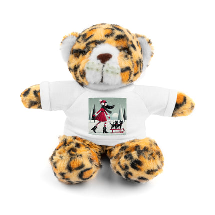 Red Sled & Curious Cats Stuffed Animals with Tee