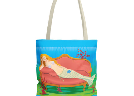 A Mermaid's Peaceful Refuge Tote Bag (AOP)