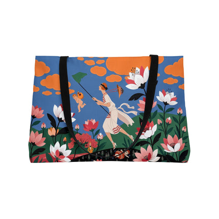 🪁🌺 The Lady Of The Flying Garden Weekender Tote Bag – Art Deco Floral Fantasy