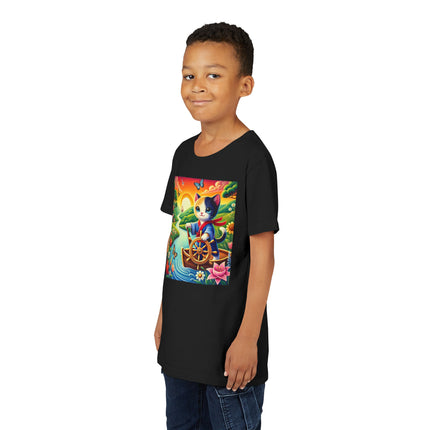 Sailor Kitten’s River Adventure Youth Short Sleeve Tee
