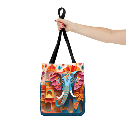 Elephant at an Autumn Festival Tote Bag (AOP)
