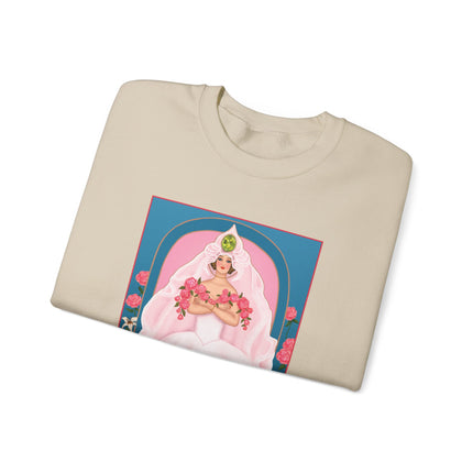 August & Peridot (from the Gem Series) by Sofia Chiostri Unisex Heavy Blend™ Crewneck Sweatshirt